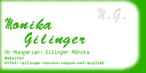 monika gilinger business card