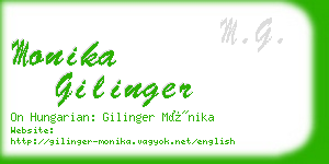 monika gilinger business card